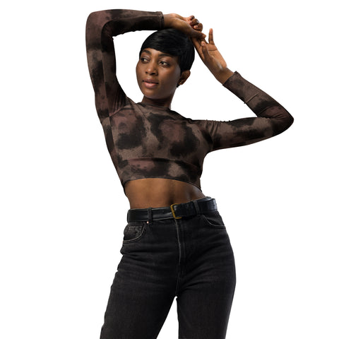 Long Sleeve Crop Tops - Symbolism I