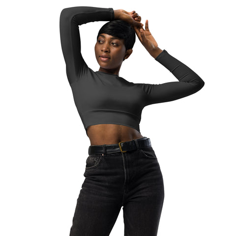 Long Sleeve Crop Tops - Eclipse I