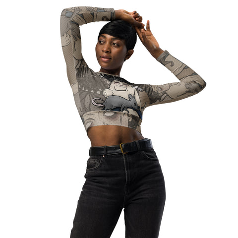 Long Sleeve Crop Tops - Angel IV