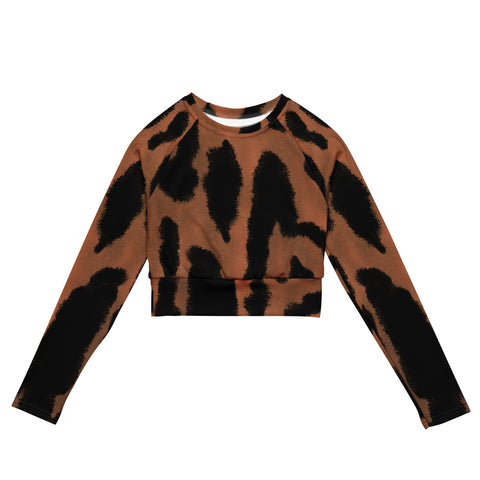 Long Sleeve Crop Tops - Symbolism II