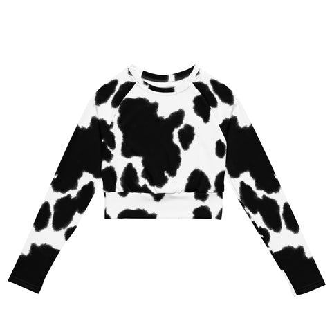 Long Sleeve Crop Tops - Symbolism III