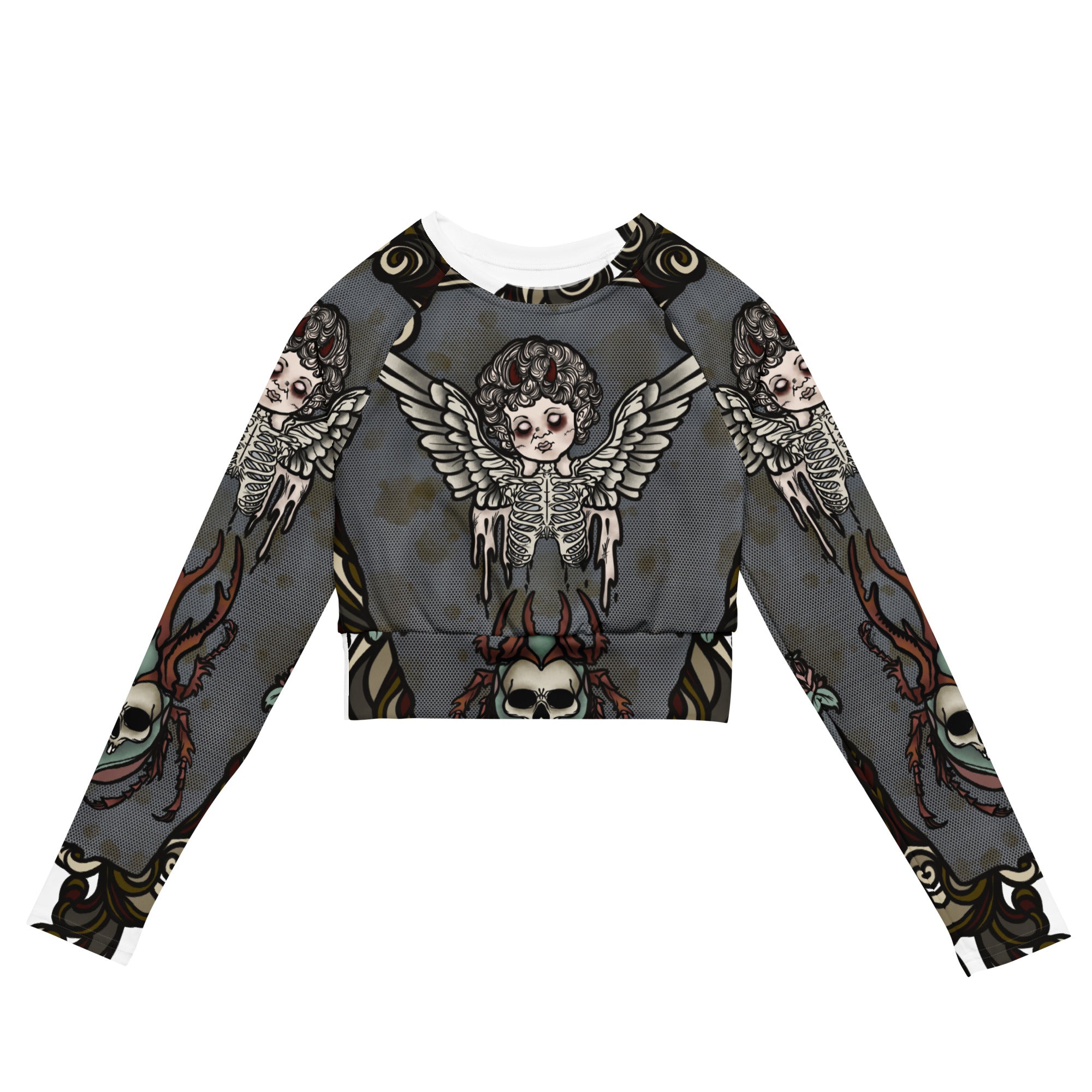 Long Sleeve Crop Top - Angel II