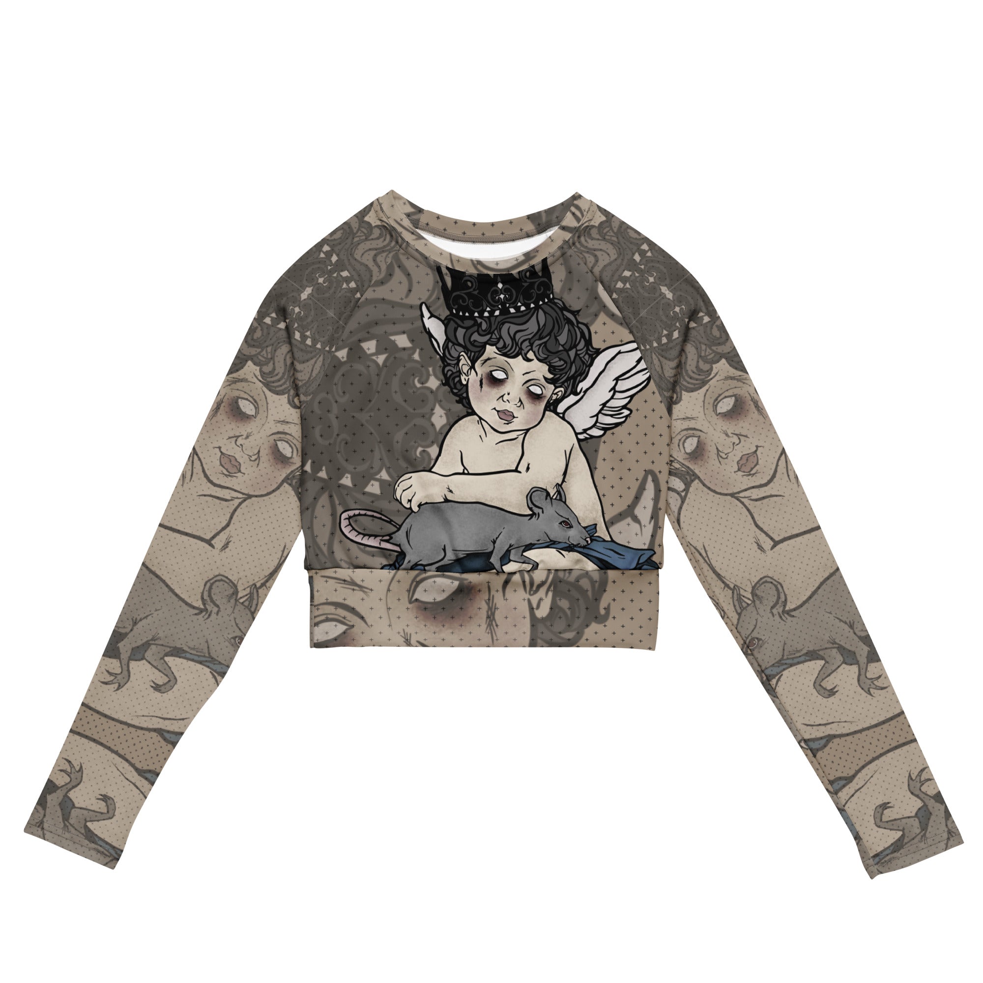 Long Sleeve Crop Top - Angel IV