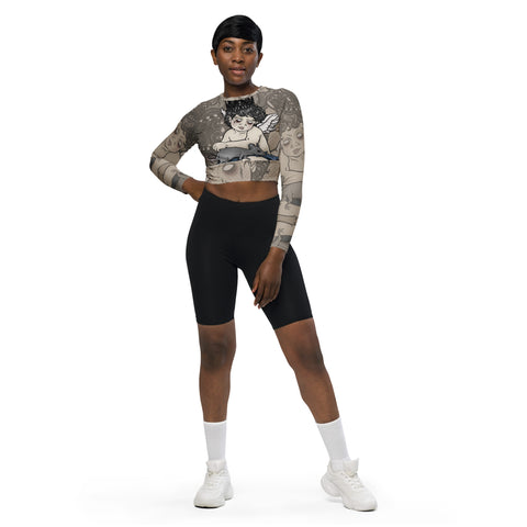 Long Sleeve Crop Tops - Angel IV