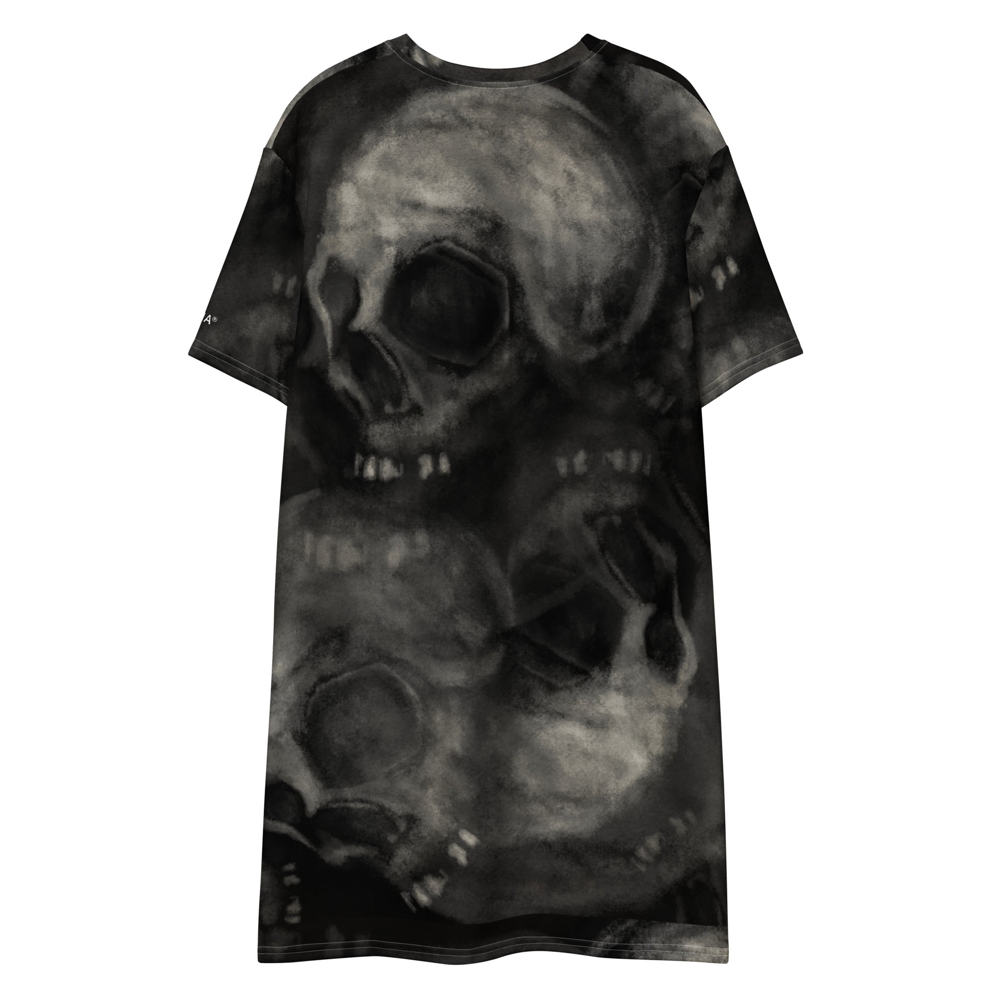 Oversized T-Shirt Dress - Skull VI