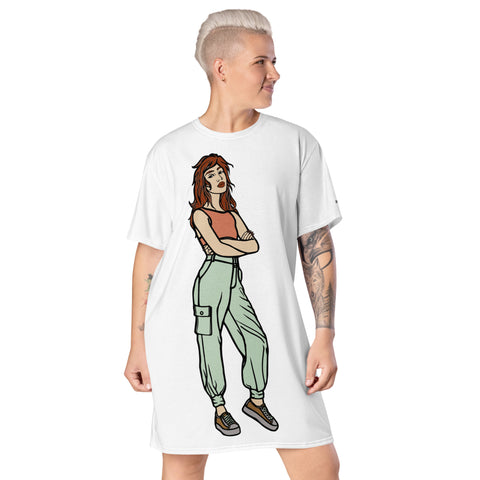 Oversized T-Shirt Dress - Girl Power IV