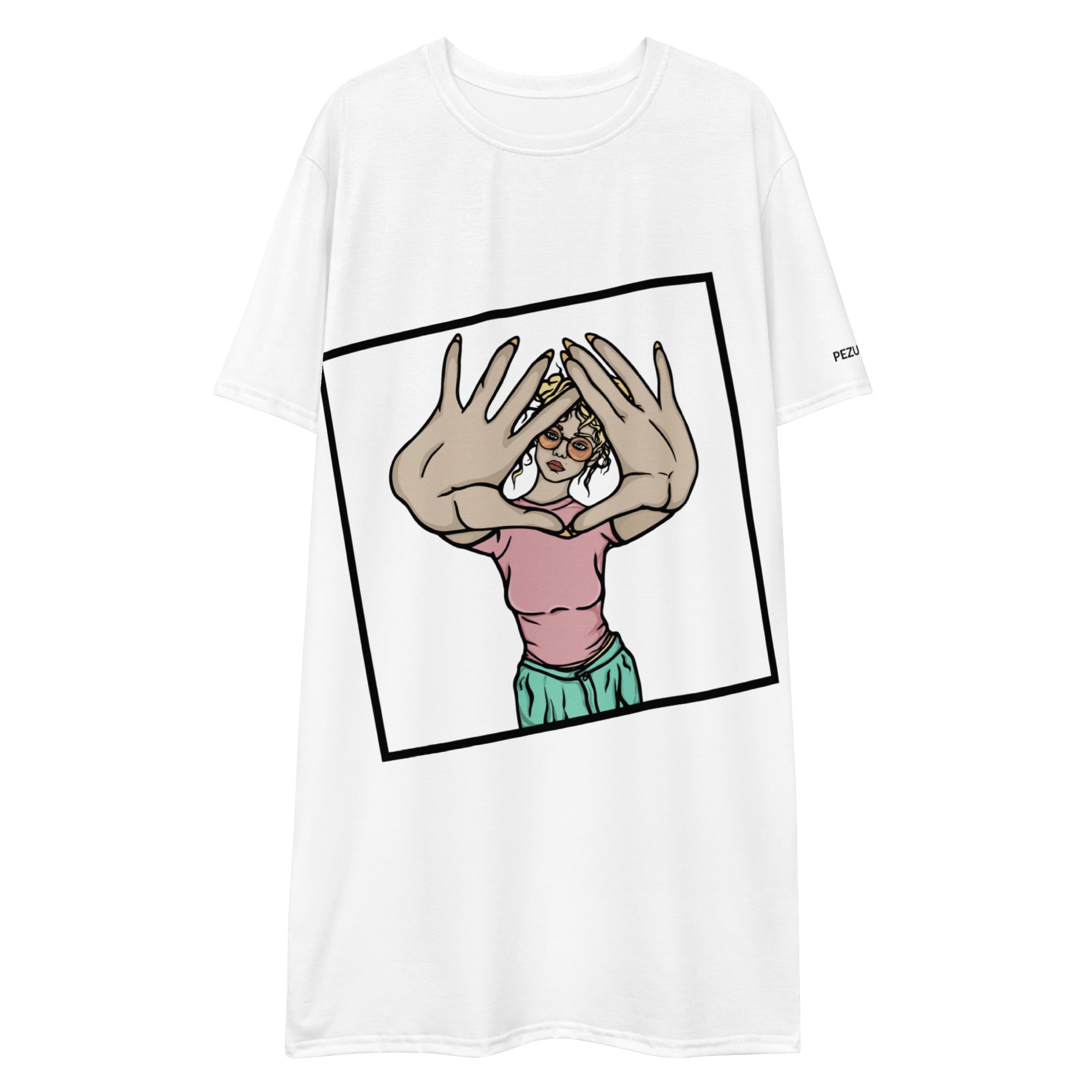 Oversized T-Shirt Dress - Girl Power VIII