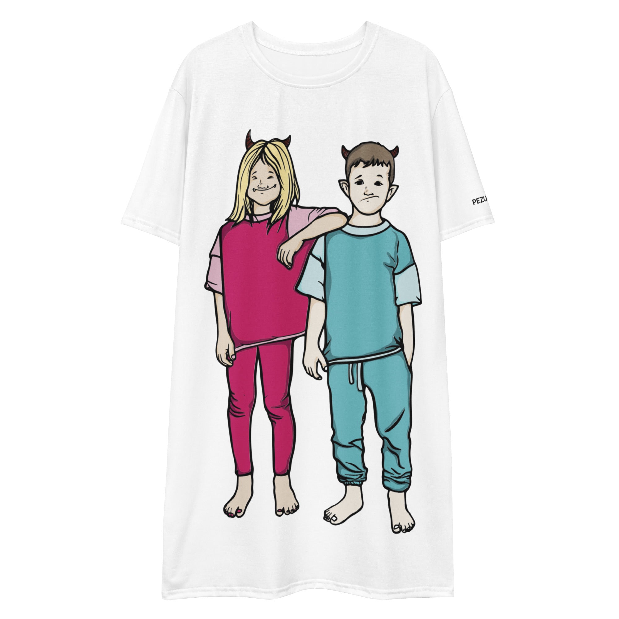 Oversized T-Shirt Dress - Monster Family II