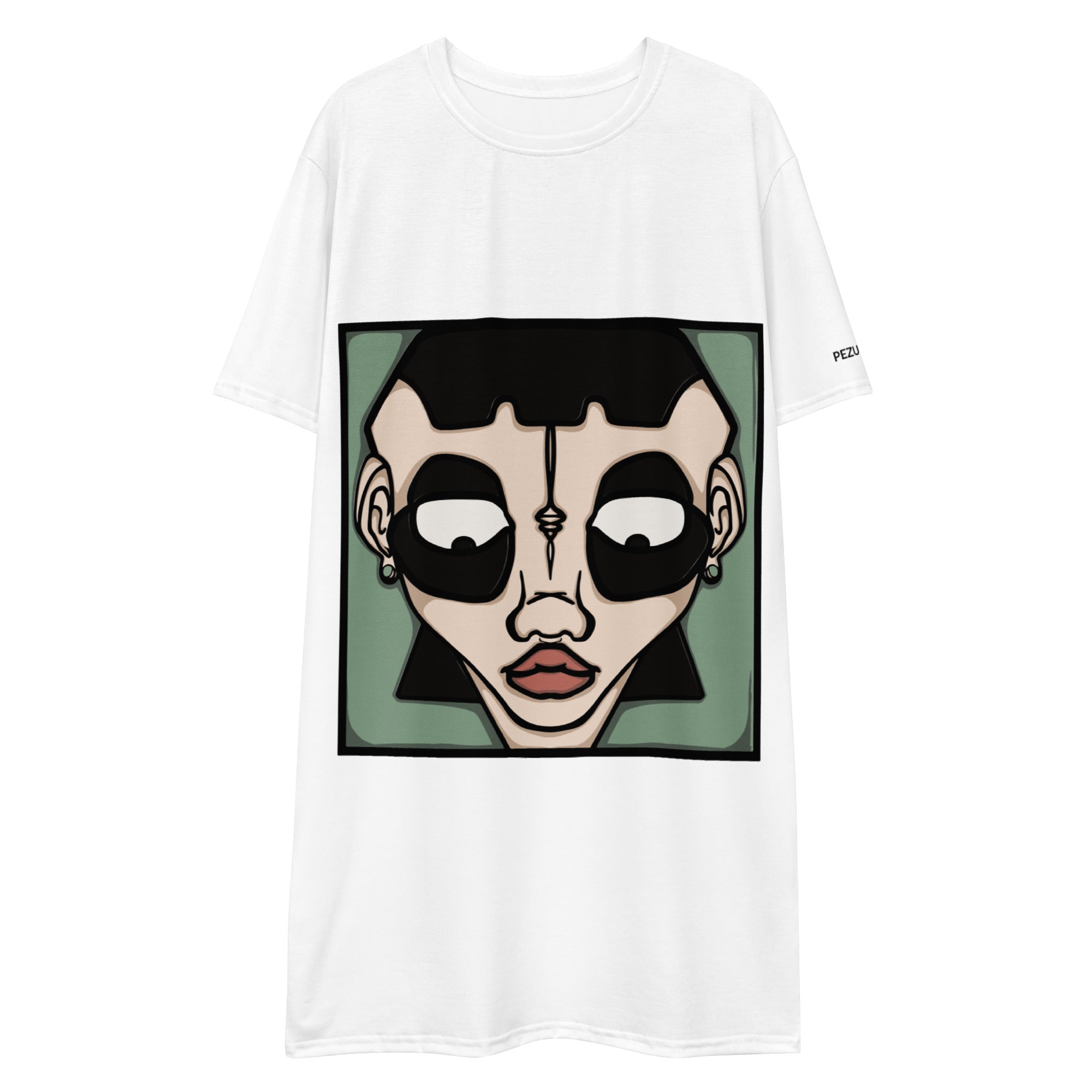Oversized T-Shirt Dress - Faces II