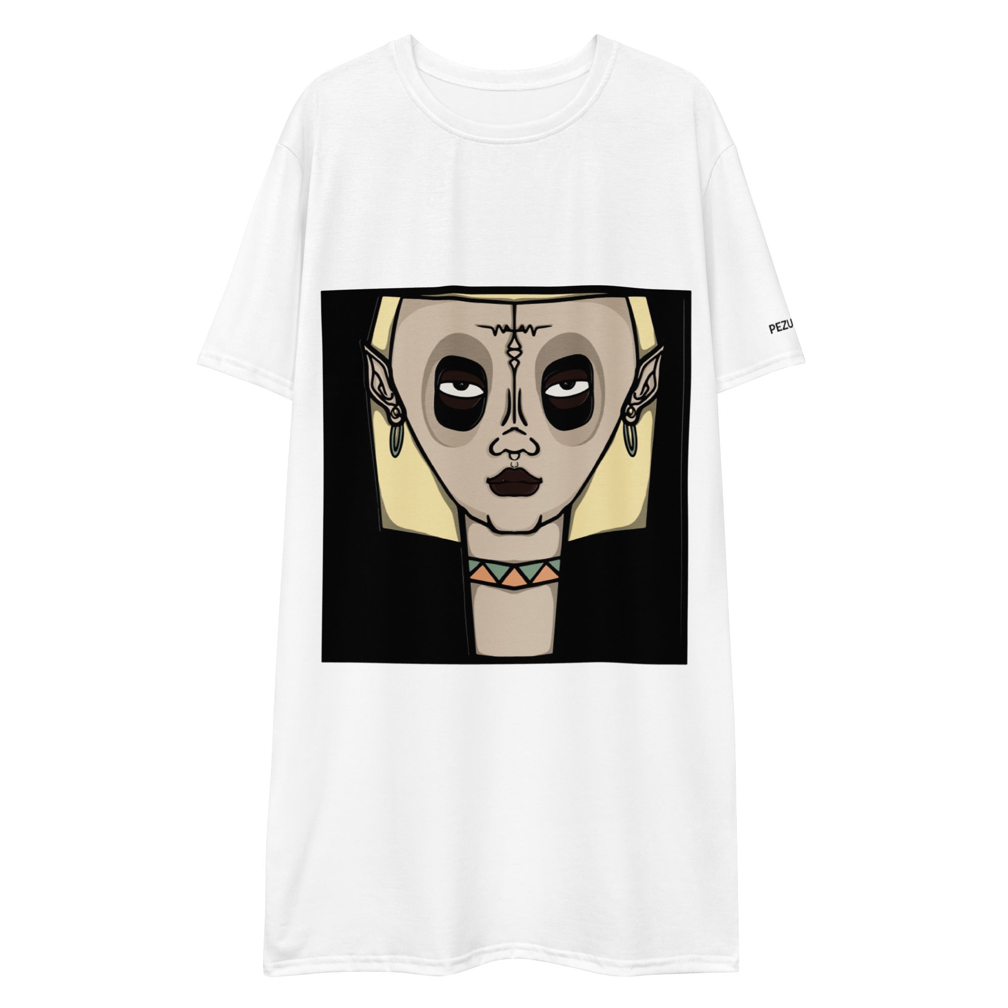 Oversized T-Shirt Dress - Faces III