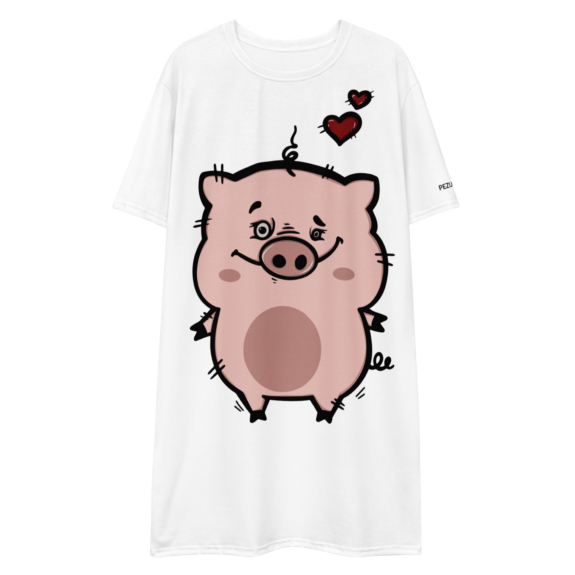 Oversized T-Shirt Dress - Piggy I