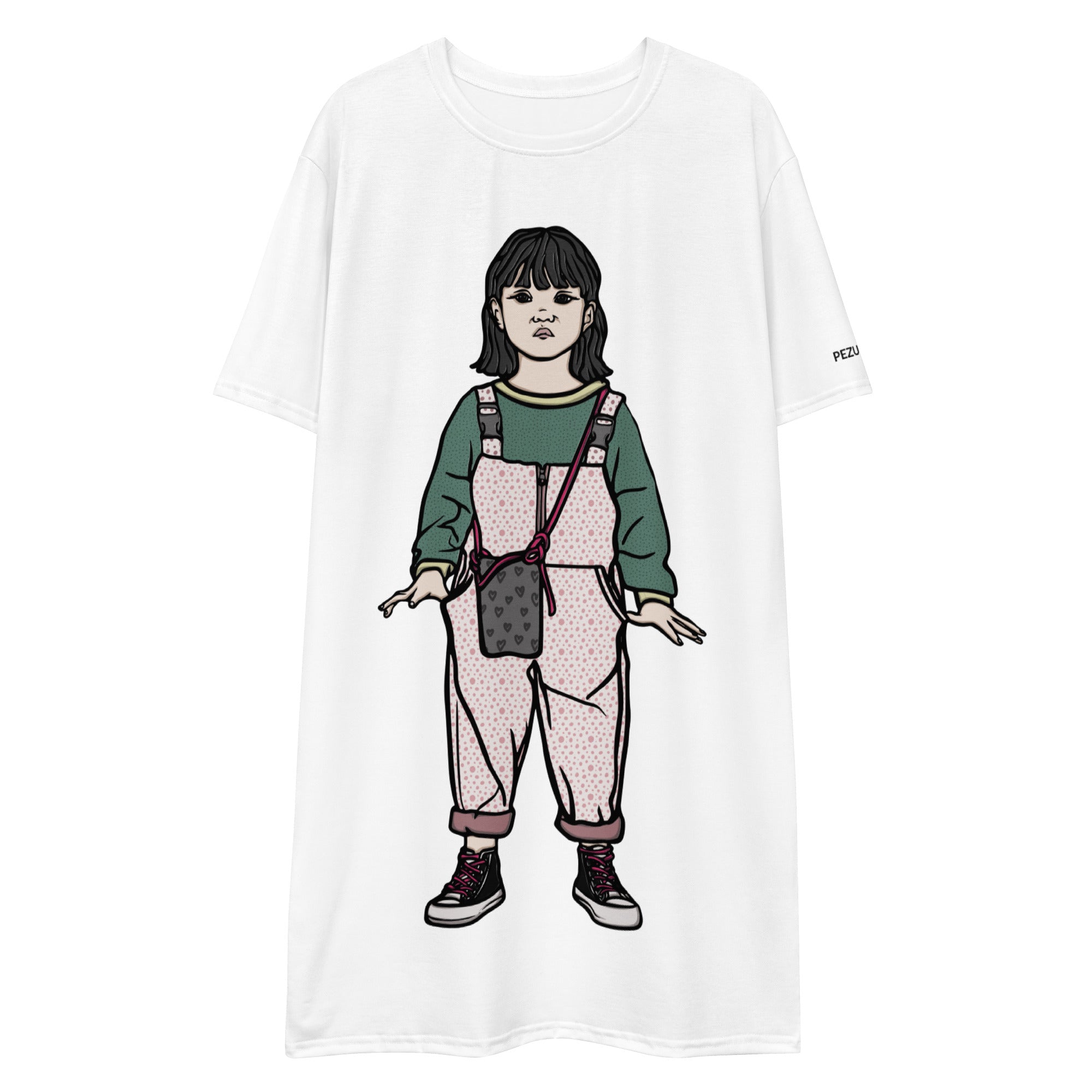 Oversized T-Shirt Dress - Little Rebel Girl IV