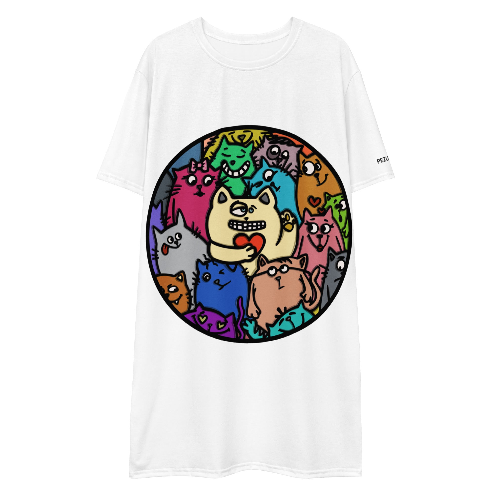 Oversized T-Shirt Dress - Kitty III