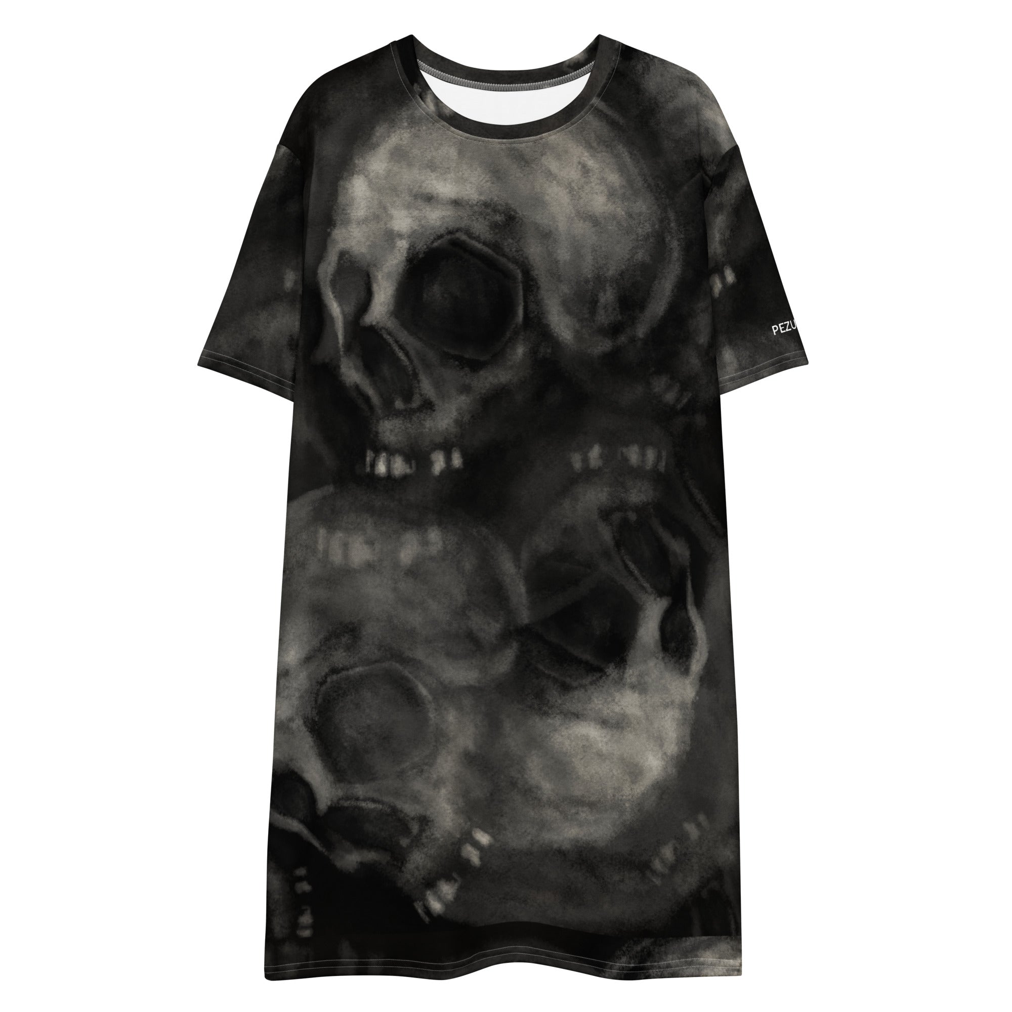 Oversized T-Shirt Dress - Skull VI