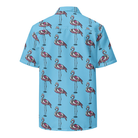 Button Shirt - Flamingo I