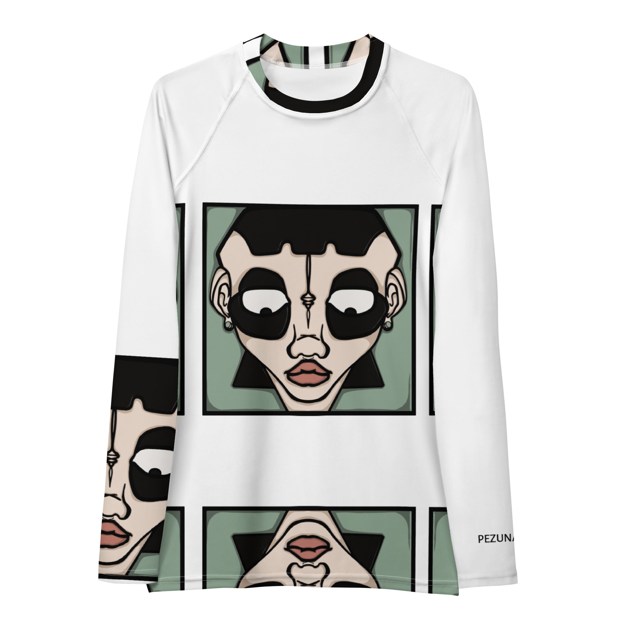 Fitted Rash Guard - Faces II