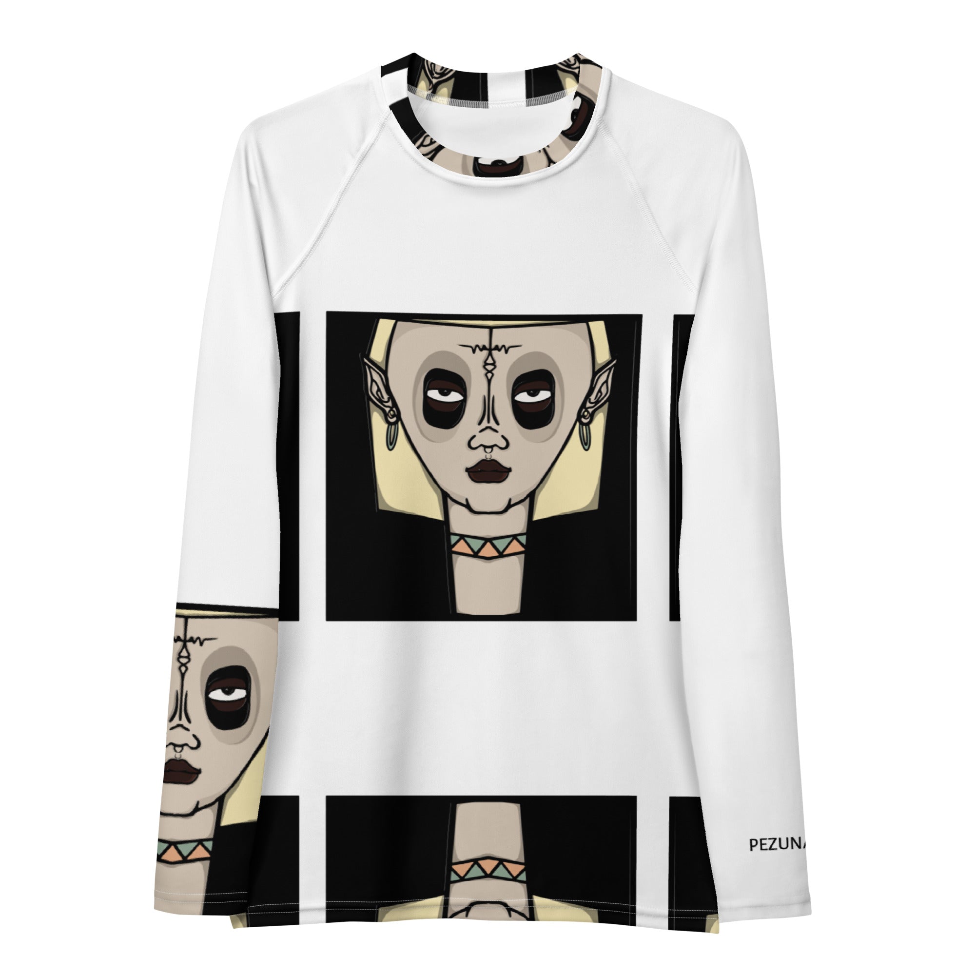 Fitted Rash Guard - Faces III