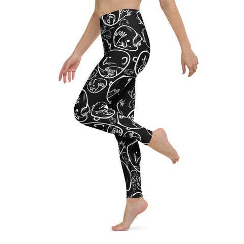 Yoga Leggings - Faces VIII