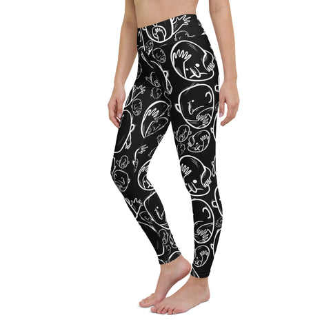 Yoga Leggings - Faces VIII