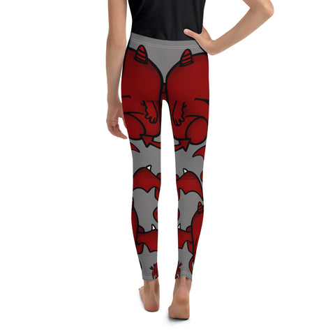 Youth Leggings - Happy DeviI I