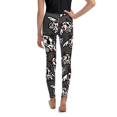 Youth Leggings - Happy DeviI II