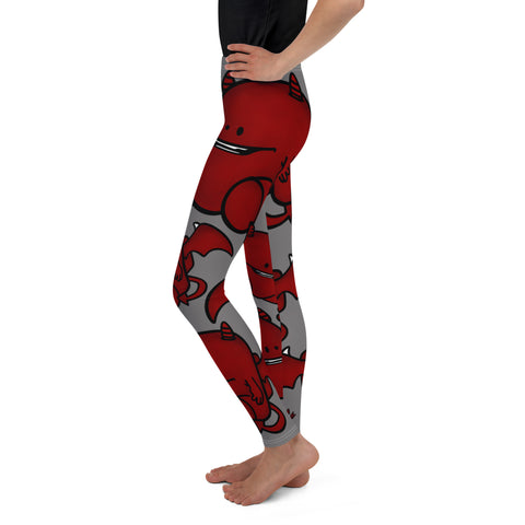 Youth Leggings - Happy DeviI I