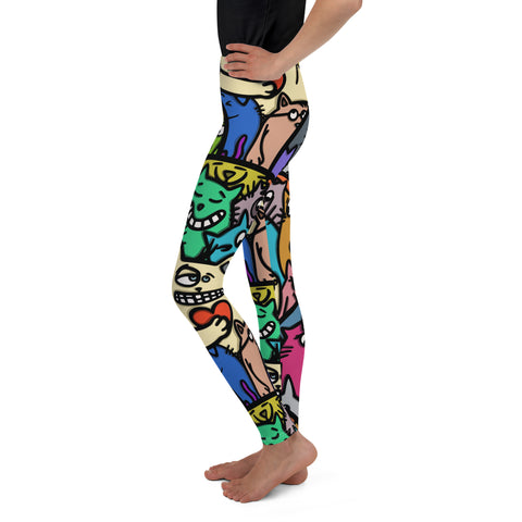 Youth Leggings - Kitty III