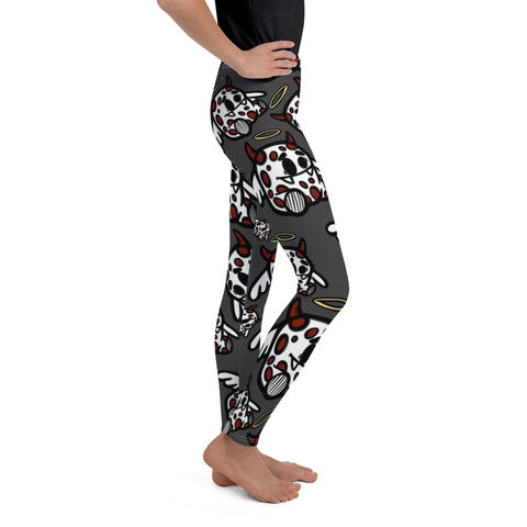 Youth Leggings - Happy DeviI II