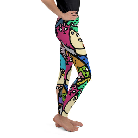 Youth Leggings - Kitty III