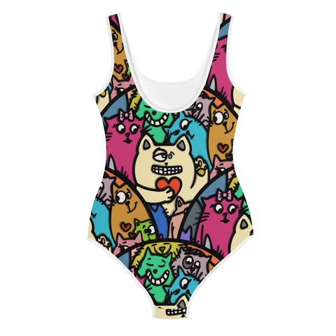 Youth One-Piece Swimsuit - Kitty III