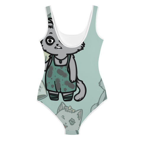 Youth One-Piece Swimsuit - Kitty V