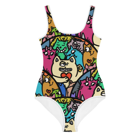 Youth One-Piece Swimsuit - Kitty III