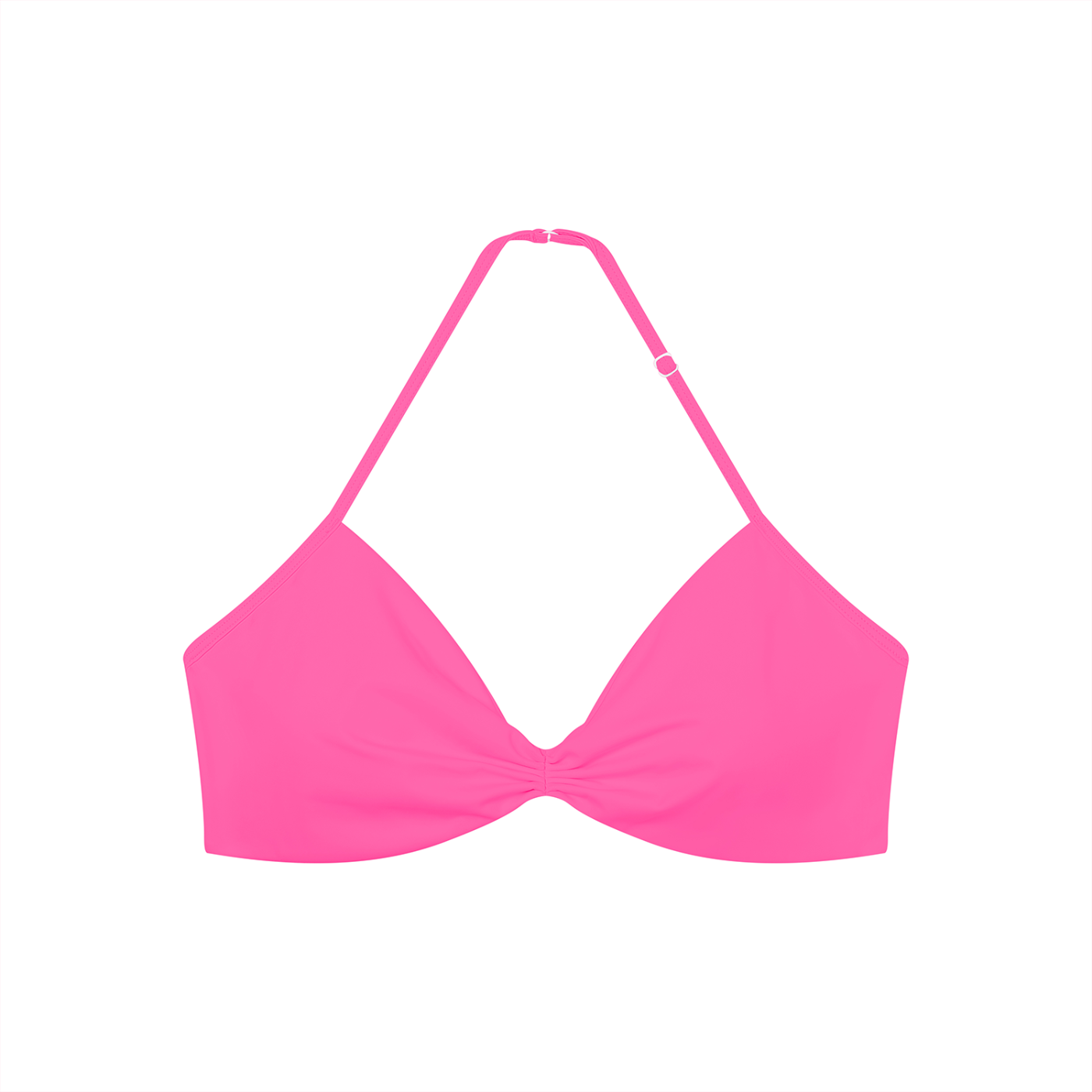 Ruched Halter-Neck Sports Bra - Taut