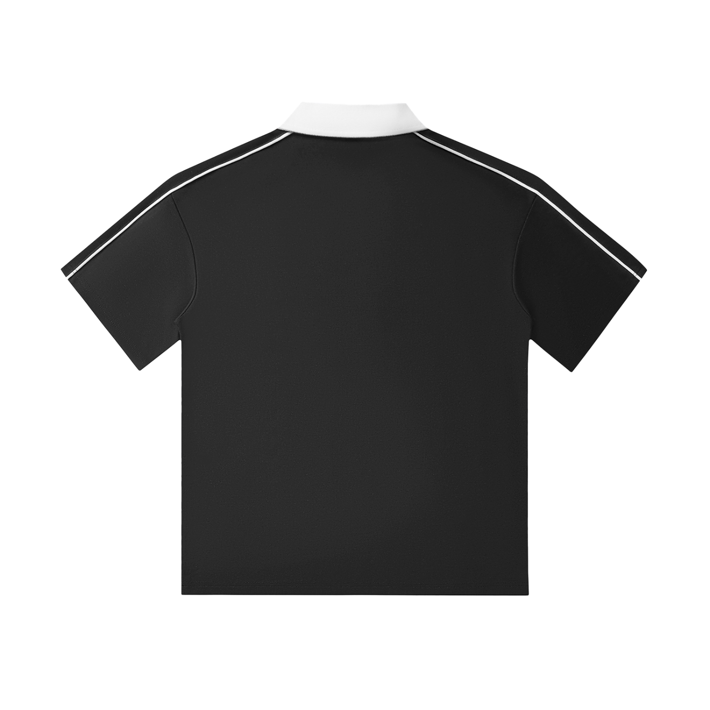 Contrast Collar Polo Shirt - Borderline