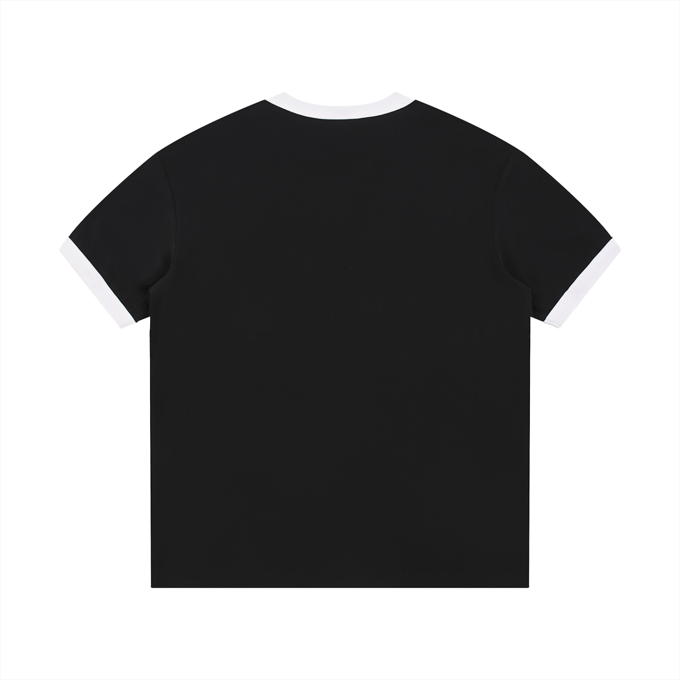 Contrast Edge Ribbed Crewneck T-Shirt - Necessary Void