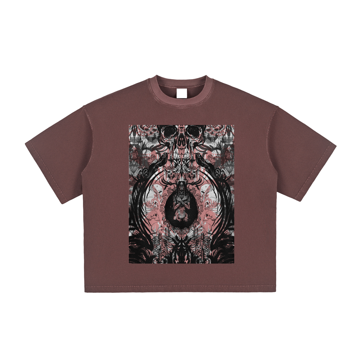 Vintage Washed Boxy T-Shirt - Rebirth in Ruin