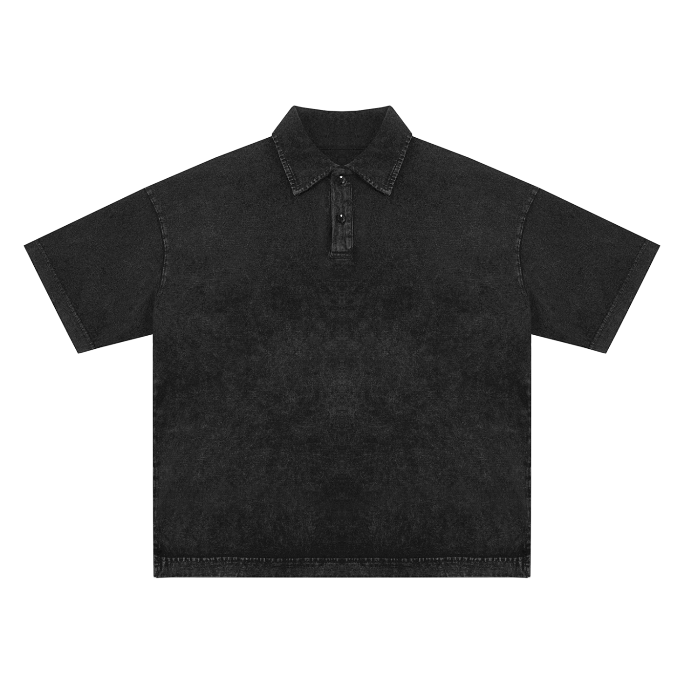 Heavyweight Snow-Washed Polo Shirt - Grainveil