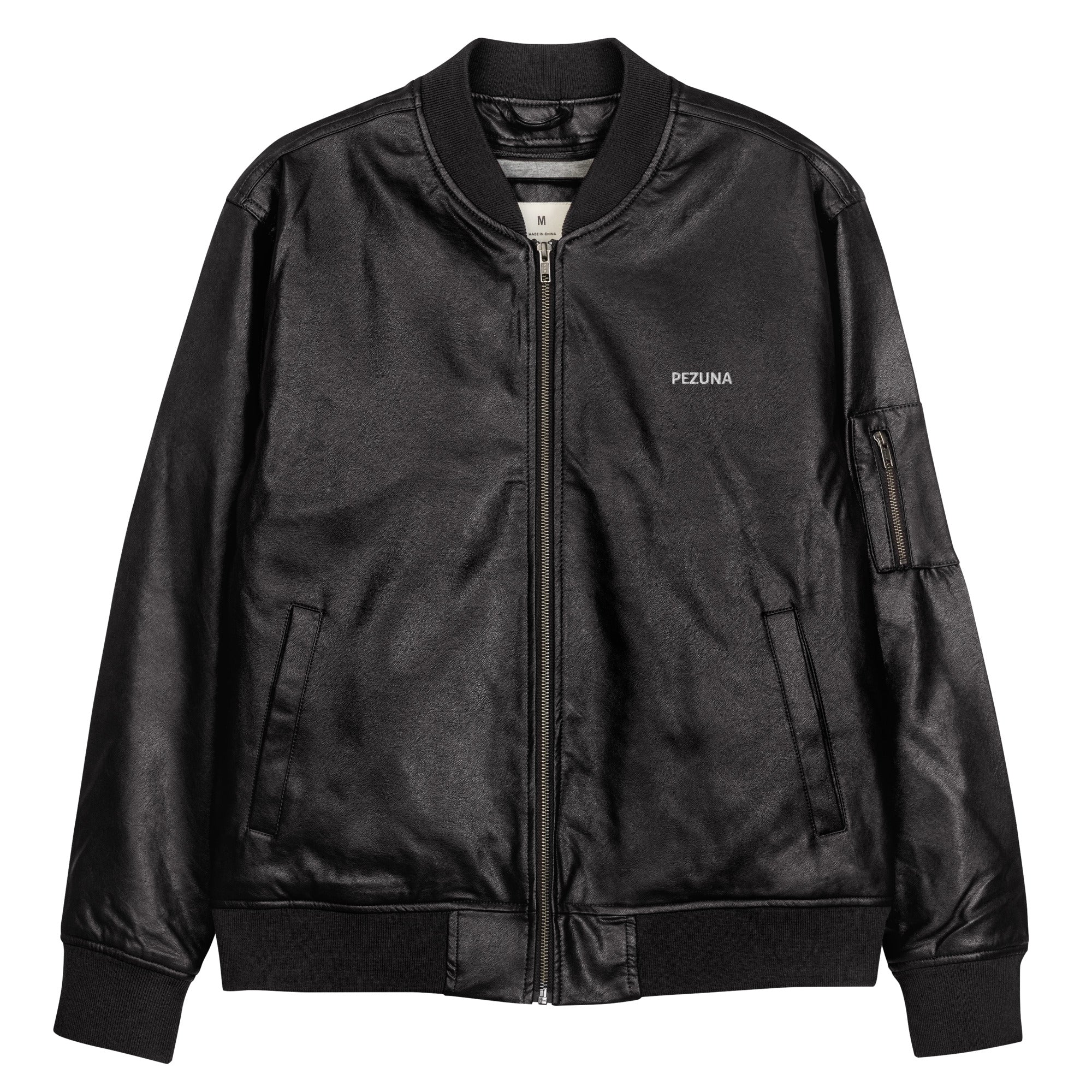 Leather Bomber Jacket - PEZUNA I