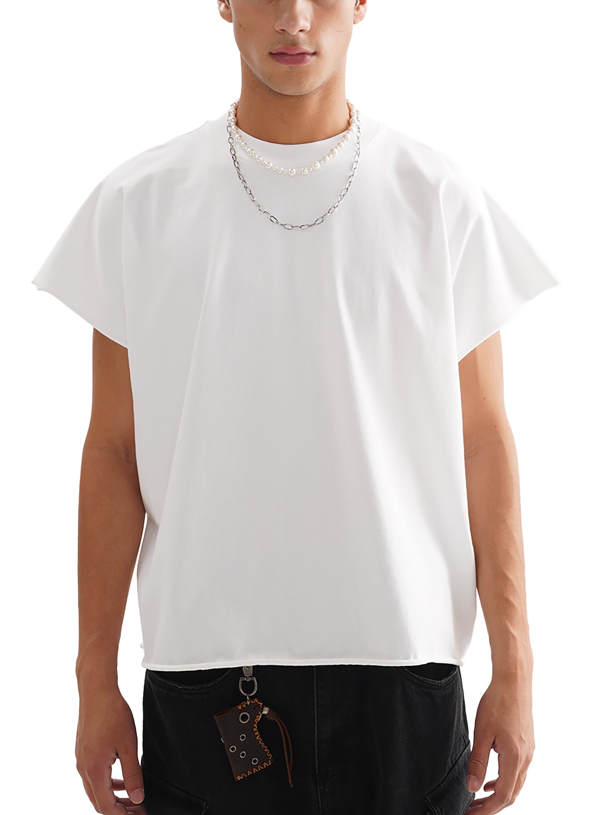 Raw Edge Boxy Non-Shrink T-Shirt - Sinfold