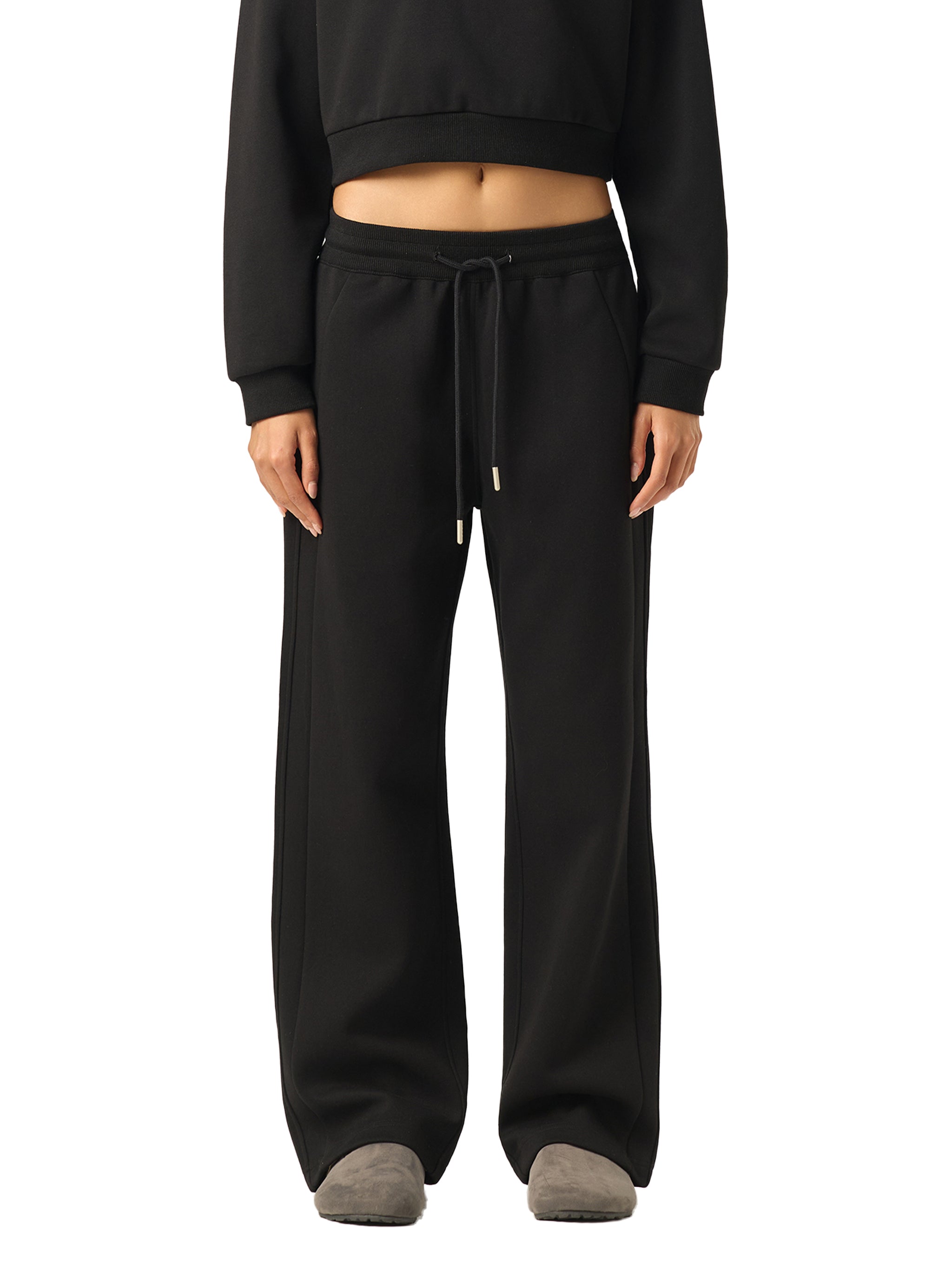 Drawstring Straight-Leg Sweatpants - Tonefall