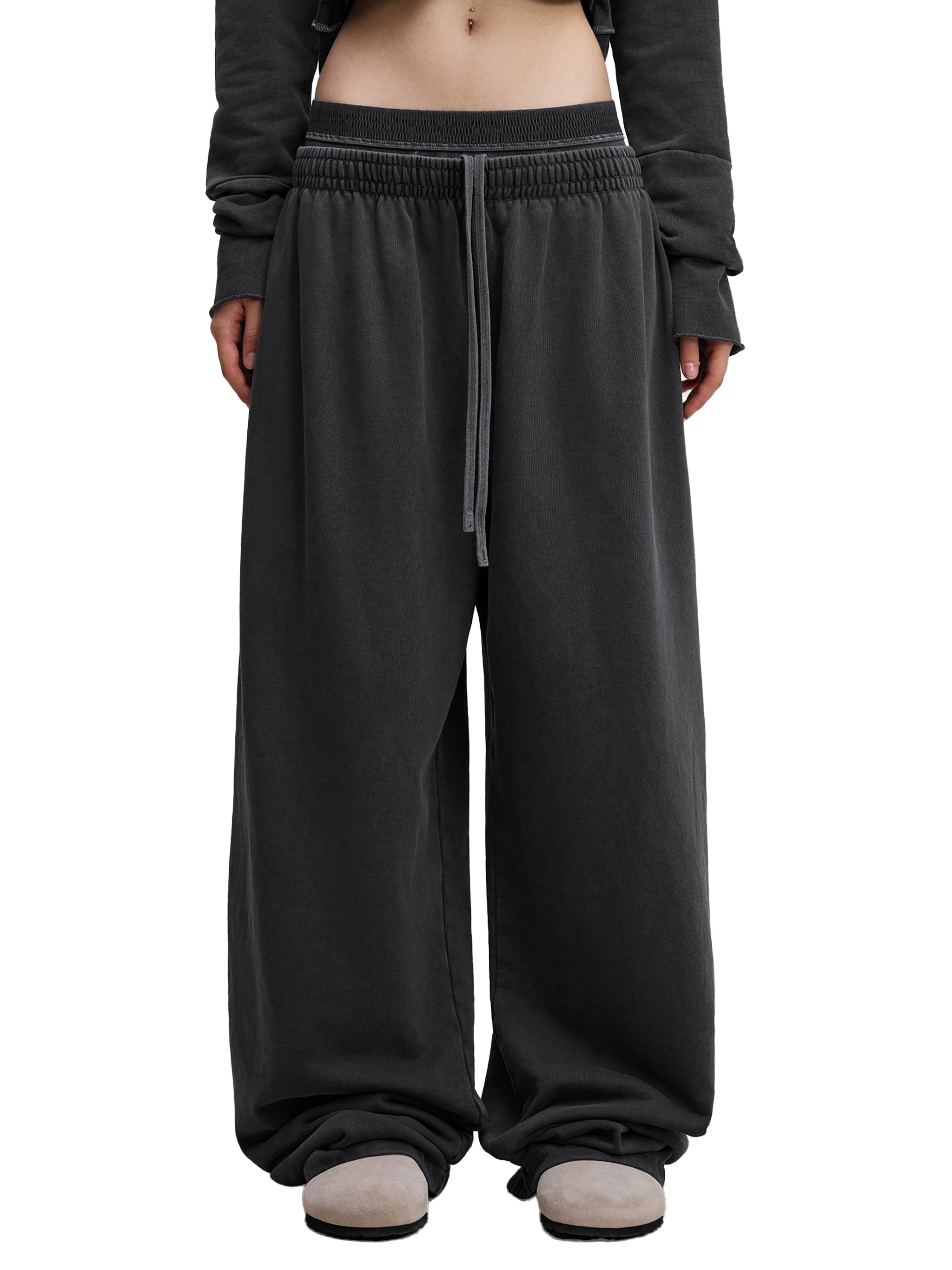 Vintage Washed Waist Pants - Lostform