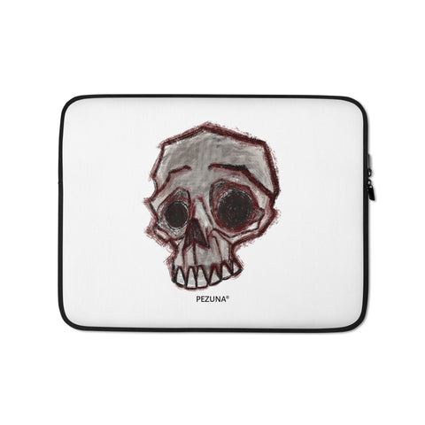 Laptop Sleeve - Blurry Skull V