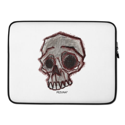 Laptop Sleeve - Blurry Skull V