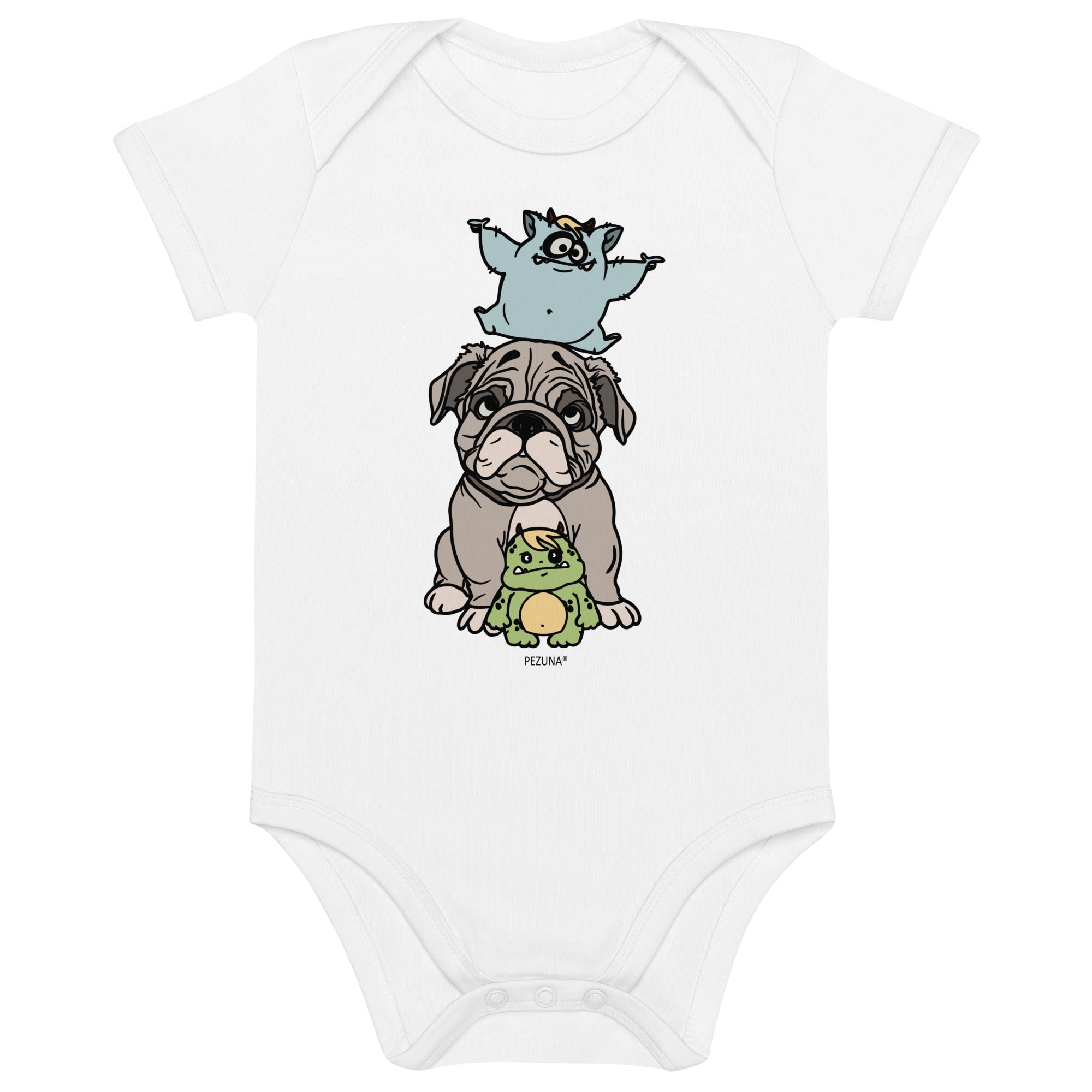Organic Cotton Baby Bodysuit - Little Buddies I