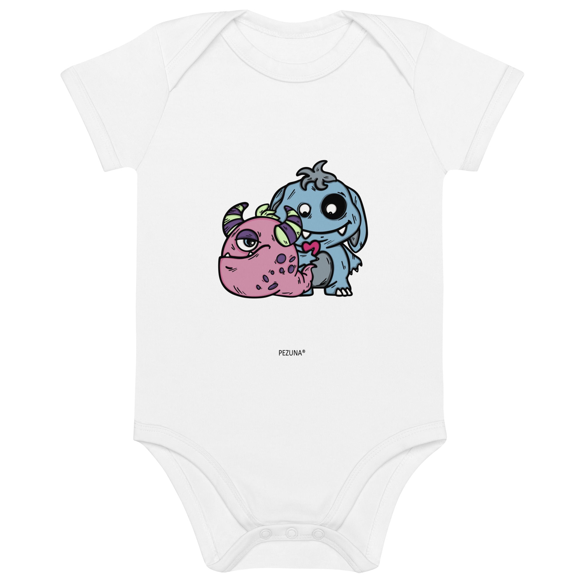 Organic Cotton Baby Bodysuit - Little Buddies II