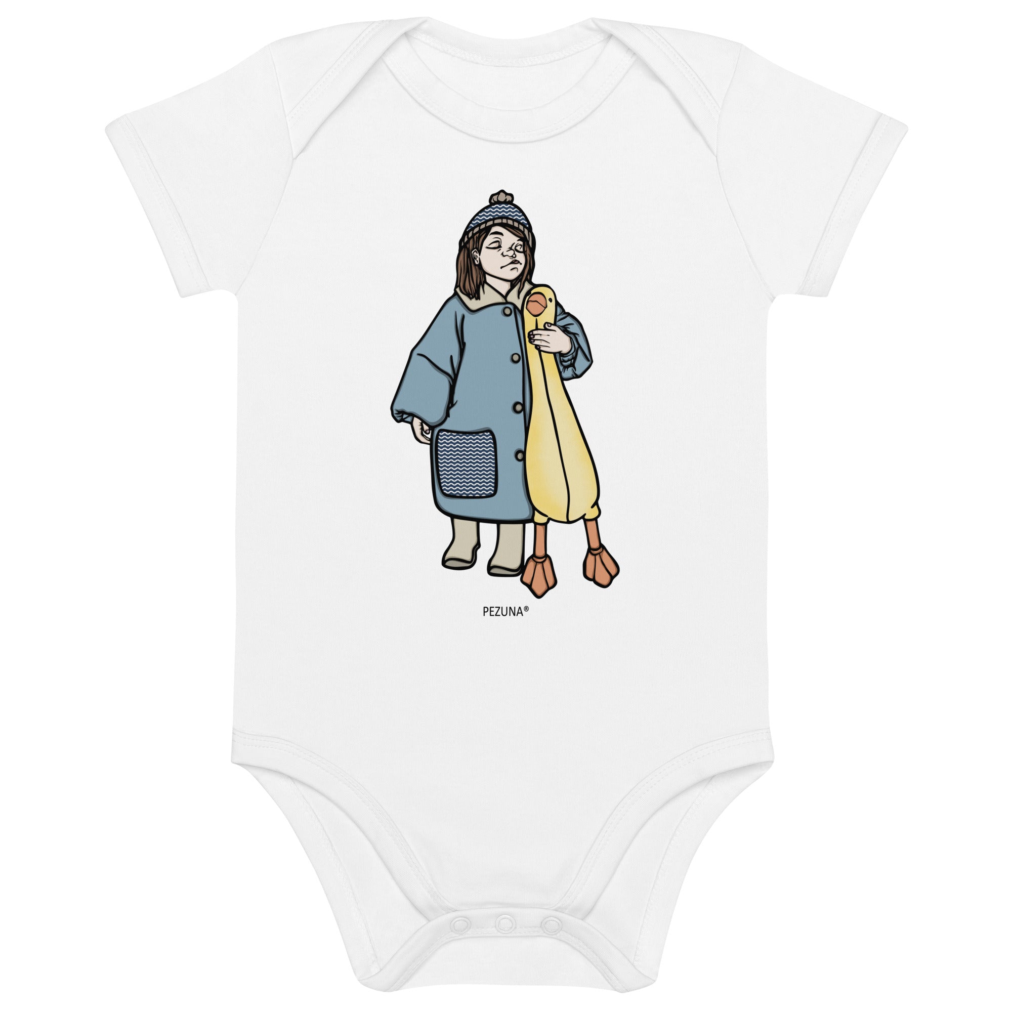 Organic Cotton Baby Bodysuit - Little Rebel Girl III