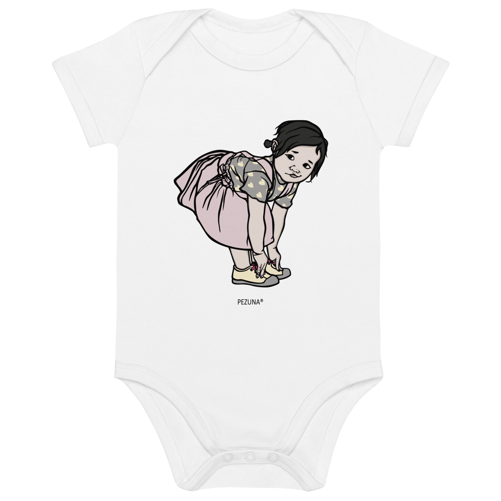 Organic Cotton Baby Bodysuit - Cutie II