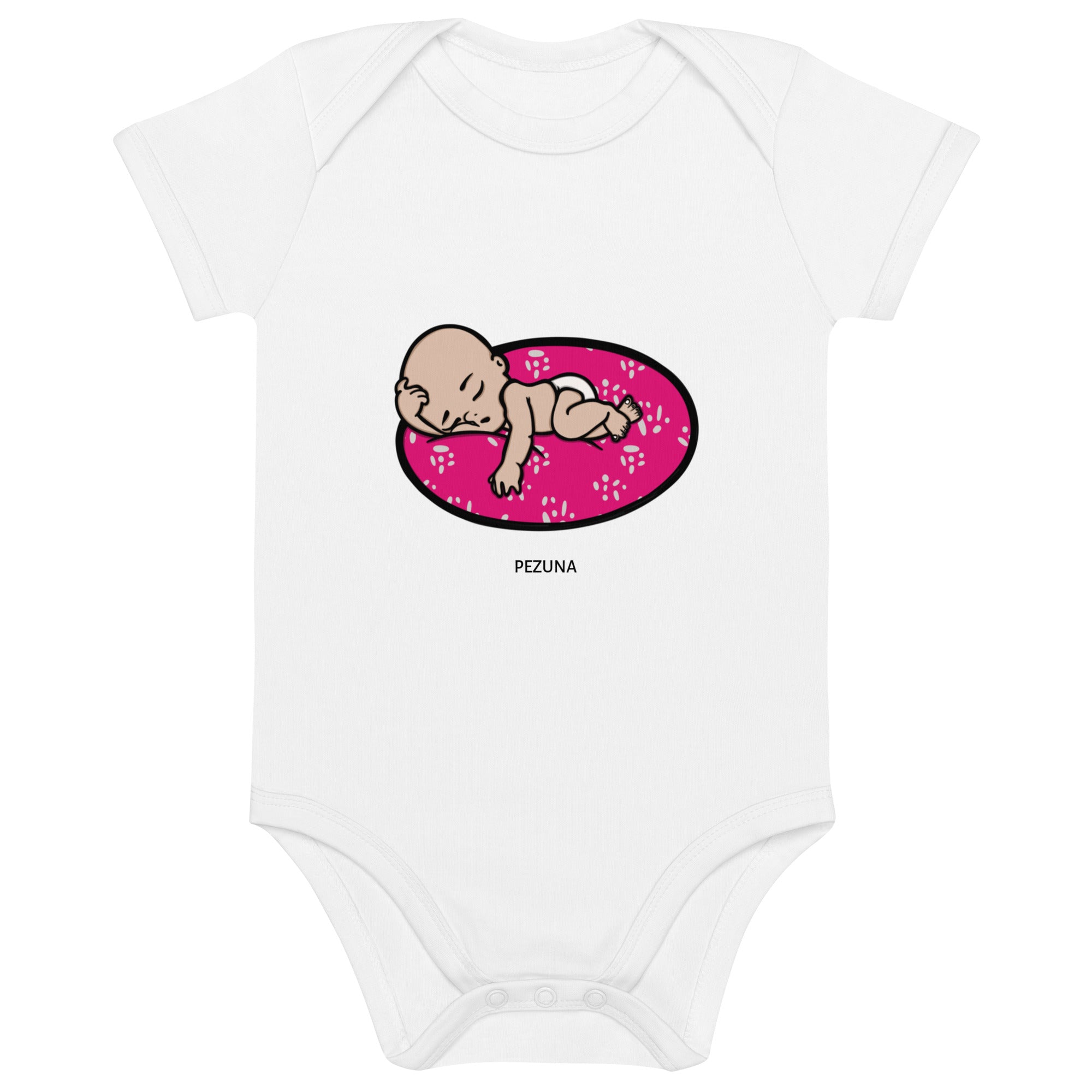 Organic Cotton Baby Bodysuit - Cutie VII