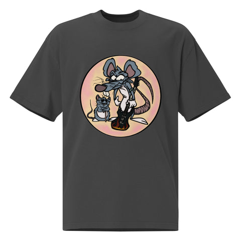 Oversized Faded T-Shirt - Rat I