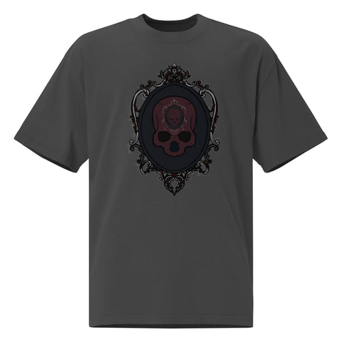 Oversized Faded T-Shirt - Dual Skull III